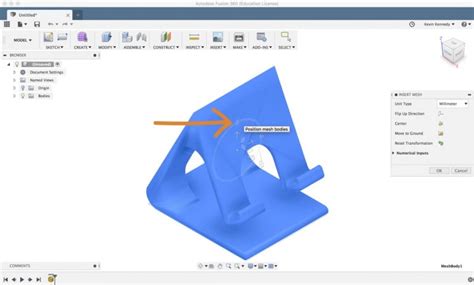 How To Convert An Stl Mesh To A Solid In Fusion 360 Product Design
