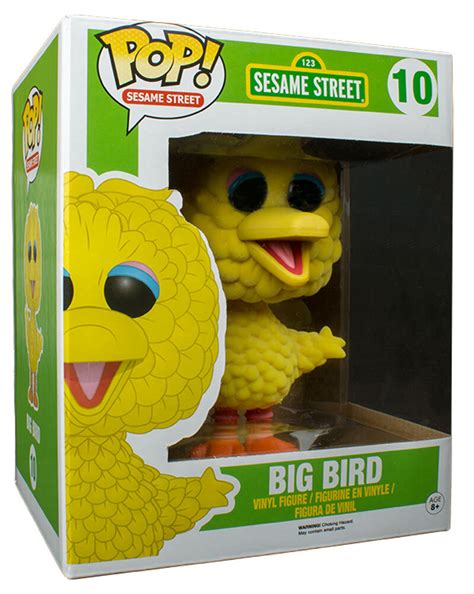 Funko Pop Sesame Street 10 Big Bird Flocked Super Sized 6 Pop