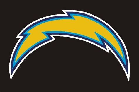 San Diego Chargers Lightning Bolt Clipart Image