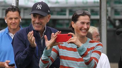 Matt Lauer And Ex Wife Annette Roque Make Rare Public Appearance Together Youtube