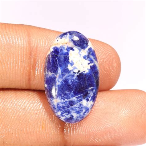 32x19x5 Mm K 2981 Dazzling Top Grade Quality 100 Natural Sodalite Oval