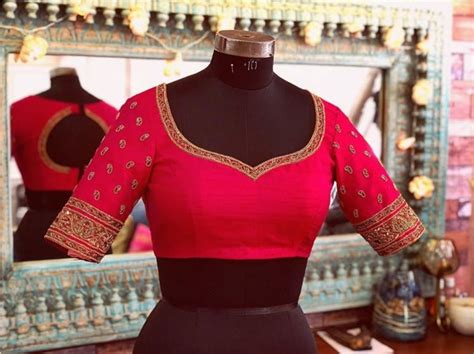 25 Red Saree Blouse To Inspire The Ethnic Fashionista In You 2022