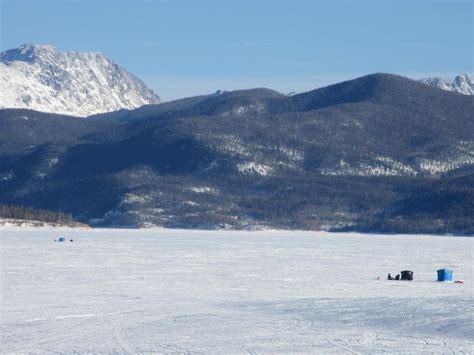 Ice Fishing The Great Lakes Of Colorado Ice Fishing At