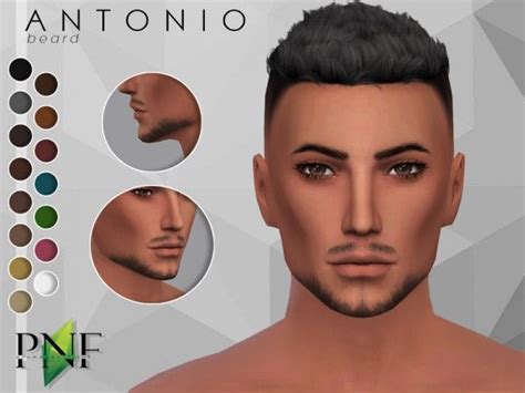 The Sims Resource Antonio Beard By Plumbobs N Fries • Sims 4 Downloads