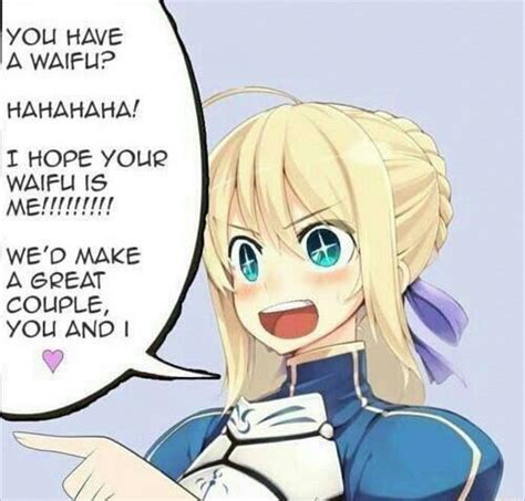 Saber Wants To Be Your Waifu