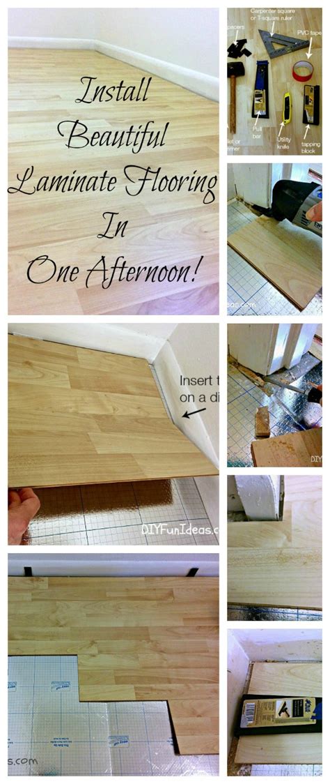 Laminate flooring is one of the cheapest options of flooring you can adopt when you remodel your house. HOW TO INSTALL BEAUTIFUL LAMINATE FLOORS IN ONE AFTERNOON - Do-It-Yourself Fun Ideas
