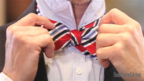 How To Tie A Bow Tie Southern Living Youtube