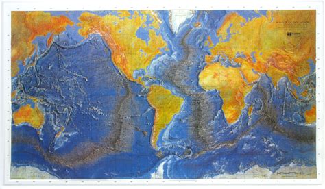 Scott Resources And Hubbard Scientific Ocean Floor Map Raised Relief Map