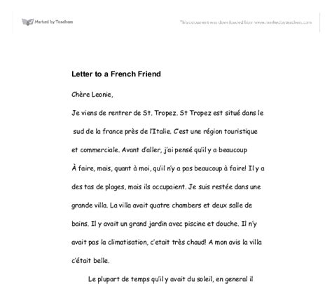 How To Write A French Letter