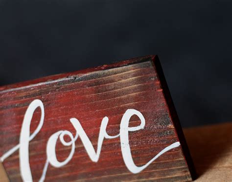 Love Wood Sign Hand Painted In The Usa By Our Backyard Studio The