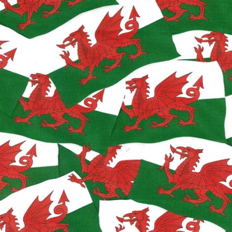 Welsh Flags Wales Patriotic United Kingdom Dragon Nutex 100 Etsy