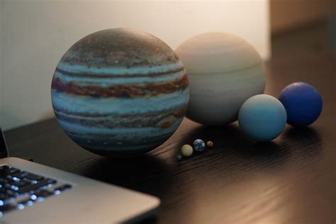 The 8 Planets Of The Solar System To Scale Littleplanetfactory