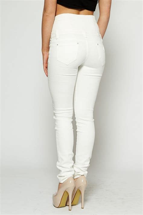 Awesome White Jeans For Women White High Waisted Skinny Stretch Jeans Womens White Jeans