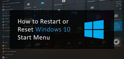 How To Reset Start Menu To There Original Default Settings On Windows