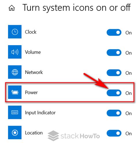 Battery Icon Missing From Taskbar In Windows 10 Solved Stackhowto