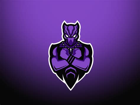 Black Panther Mascot Logo By P L U T O On Dribbble