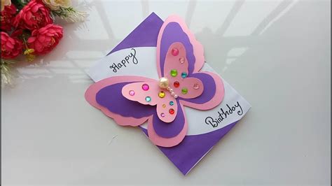 If you are looking for a simple yet cute way of greeting your friends then give them a special homemade birthday card. Beautiful Handmade Birthday card//Birthday card idea ...