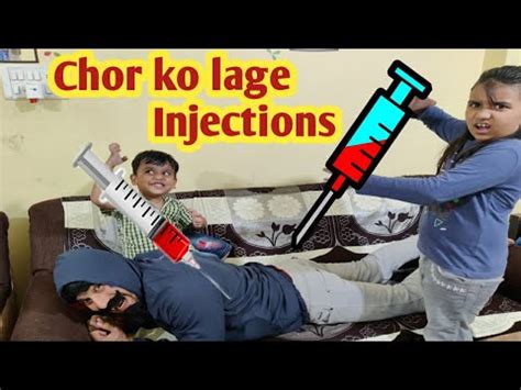Chor Ko Kyu Lage Injection Doctor Cartoon Ghar Me Aaya Chor Crazy Ginni Youtube