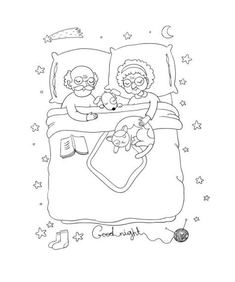 50 Grandpa Sleeping In Bed Illustrations Royalty Free Vector Graphics