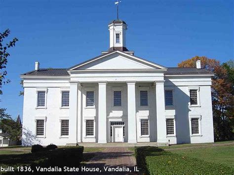 The Vandalia State House Built In 1836 Is The Fourth Capitol Building