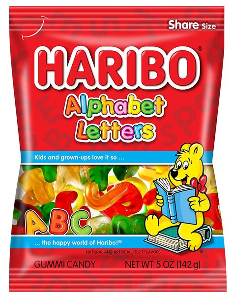 Haribo Gummi Candy Alphabet Letters 5 Ounce Prime Pantry