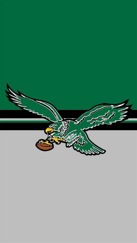 Made An Eagles Mobile Wallpaper With The Throwback Logo And Kelly Green