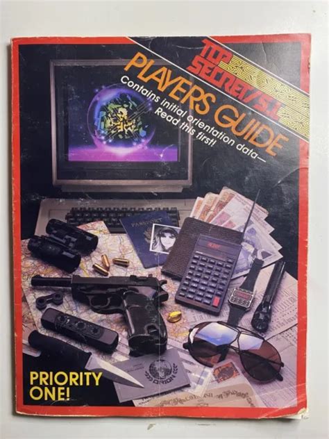 Top Secretsi Players Guide Tsr Uk Ltd 1987 Original Rpg Printed In