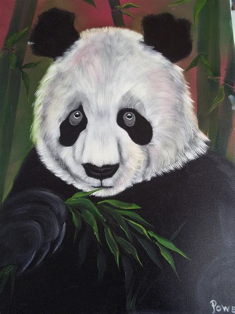 The Great Panda Bear Painting By Barbara Powell Fine Art America