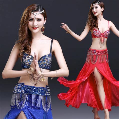 2018 Belly Dance Costumes Sexy Clothes Belly Dance Bra And Belt Sets Belly Dance Costume Set