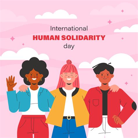 Flat International Human Solidarity Day Illustration 13992178 Vector Art At Vecteezy