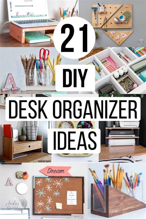 21 Easy And Creative Diy Organizer Ideas For Your Desk Anikas Diy