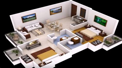 Two Bedroom Floor Plans India 2bhk Home Design Traditional Living Room