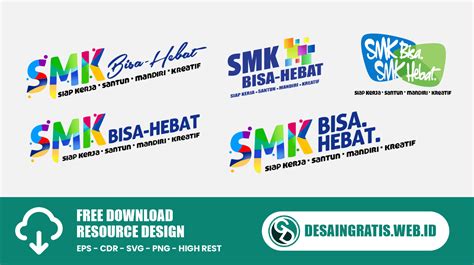 Logo Smk Bisa Hebat Vektor Cdr Ai Eps Psd Png Hd Free Download Desain