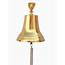 Wholesale Brass Plated Hanging Ships Bell 18in  Hampton Nautical