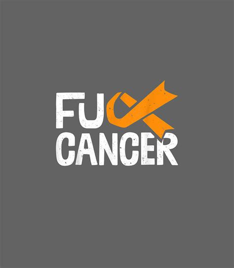 fuck cancer leukemia awareness ribbon digital art by aibrah fallon fine art america