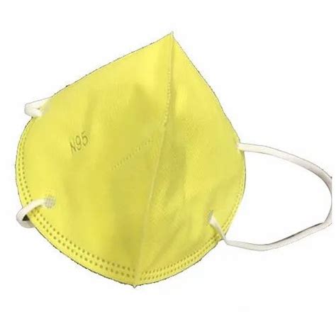 Yellow Reusable Anti Pollution N95 Face Mask Number Of Layers 5
