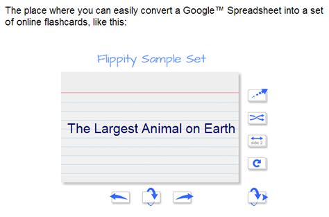 How To Make Digital Flashcards With Google Docs Spreadsheets - Free Technology for Teachers: Create Flashcards from Google Spreadsheets