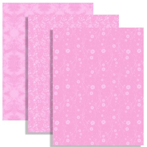 Pink Digital Scrapbook Paper Set 10 Pinkpapers For Etsy