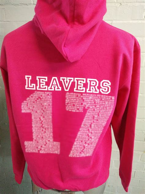 Bright Pink Leavers Hoodies For Langley Primary School These Really Do