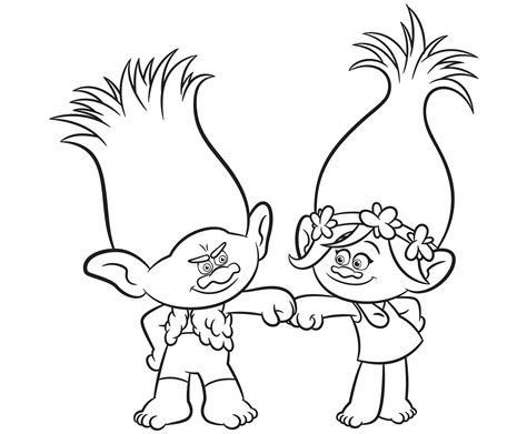 Trolls To Download For Free Trolls Kids Coloring Pages