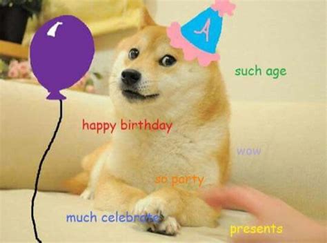 Happy Birthday Doge Meme Dog Memes Shiba Inu