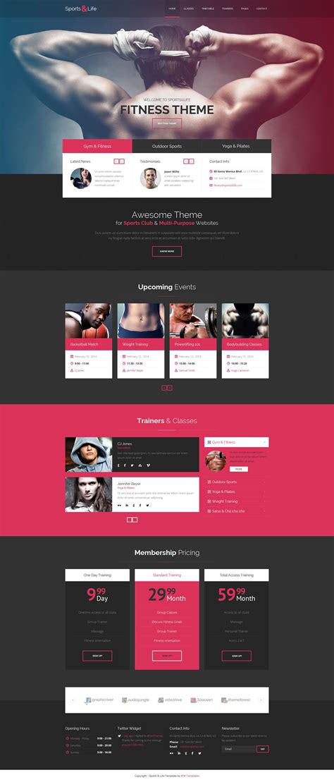 The best approach is obviously to entrust the task to an experienced sports designer. Sports&Life is a gym & fitness PSD Template designed in a ...