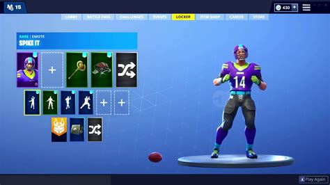 Fortnite Nfl Skin Football Youtube