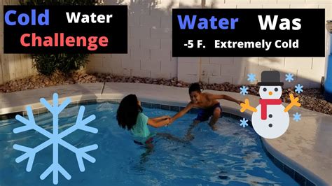 Extreme Cold Pool Challenge Youtube