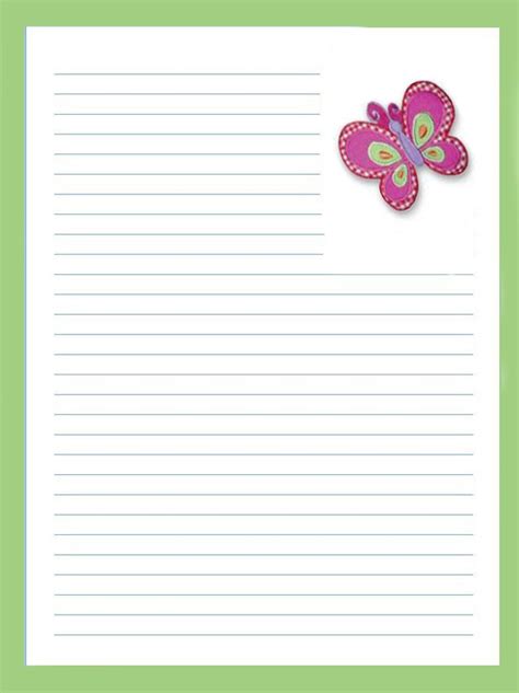 Papel De Carta Printable Stationery Stationery Paper Lined Writing