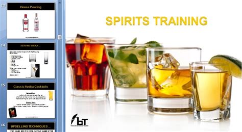 Spirits Training Food And Beverage Trainer