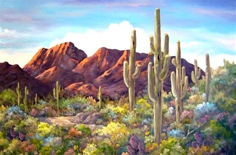 High Sonoran Desert Painting At