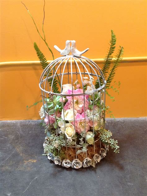 Birdcage Arrangement By Bespoke Custom Floral And Event Design Display