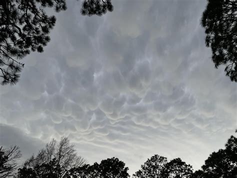 Mammatus Clouds Over The Backyard This Afternoon Rmeteorology