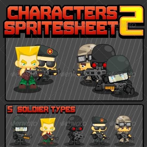 Military Sprite Game Assets From Graphicriver